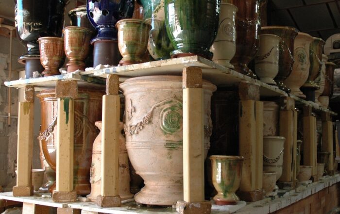 A collection of various types of Anduze Pottery