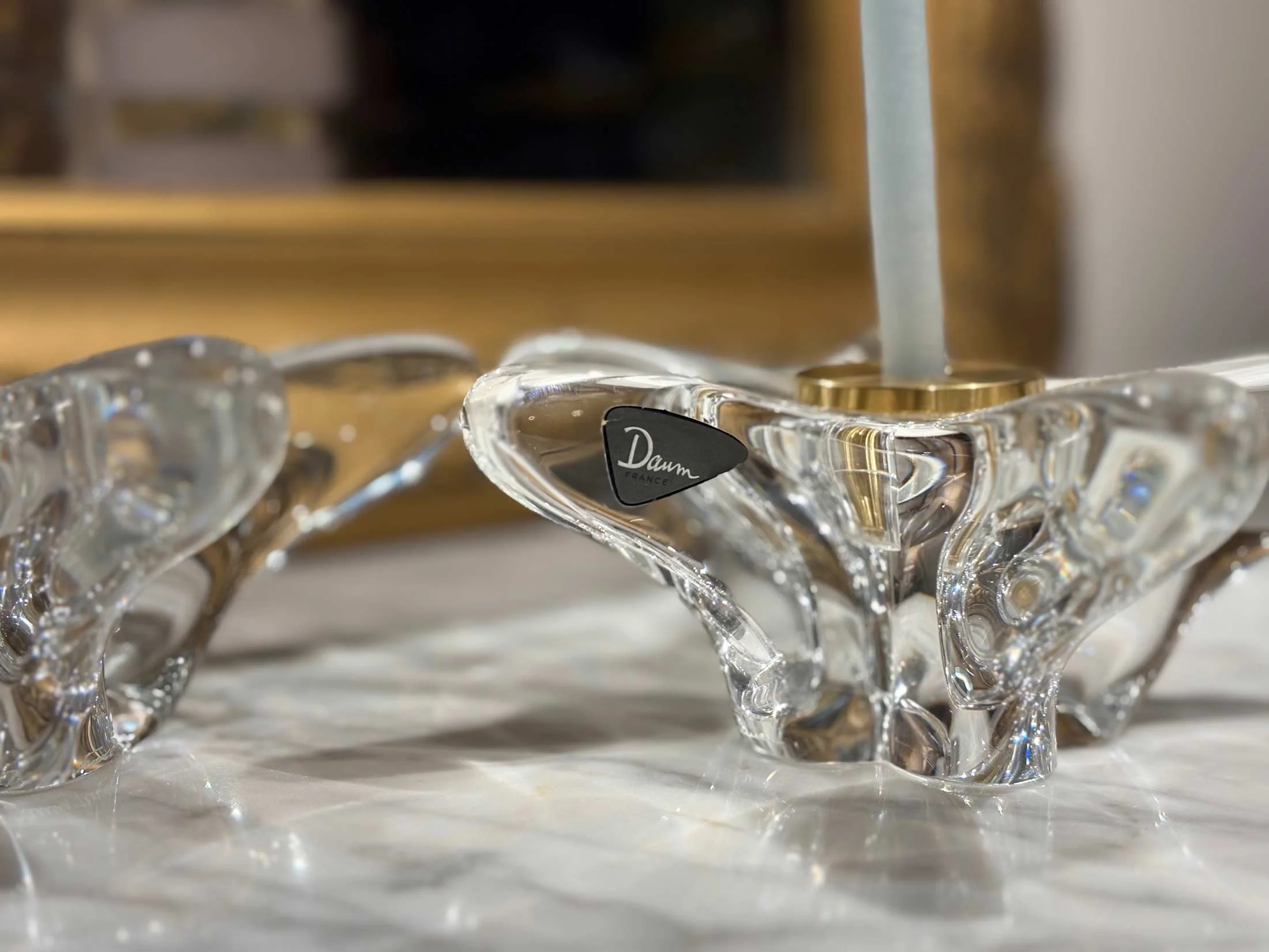 Home Decor Spotlight - Daum Candlestick Holders - Jardin de France