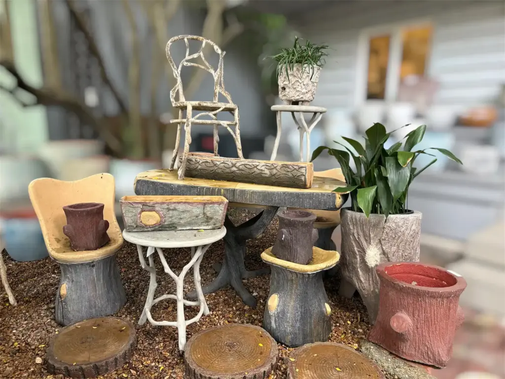 Examples of our Faux Bois selection at our Houston Shop