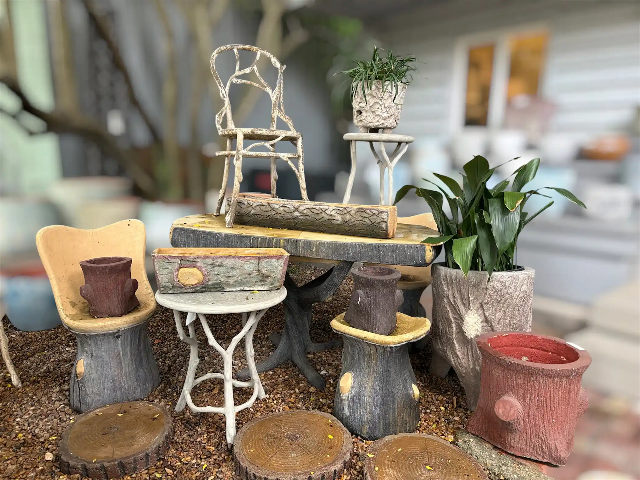 Examples of our Faux Bois selection at our Houston Shop